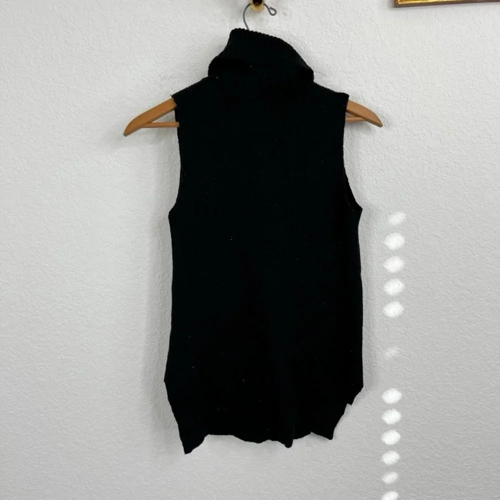 FCUK French Connection Sleeveless Mozart Knit Turtleneck Sweater - Picture 5 of 6